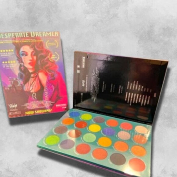 Rude Desperate Dreamer 24 Eyeshadow Palette Cream Shimmer Glow Long-Lasting BNIB - Picture 4 of 5